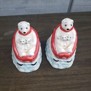 Coca Cola Polar Bear Shakers in Red and White